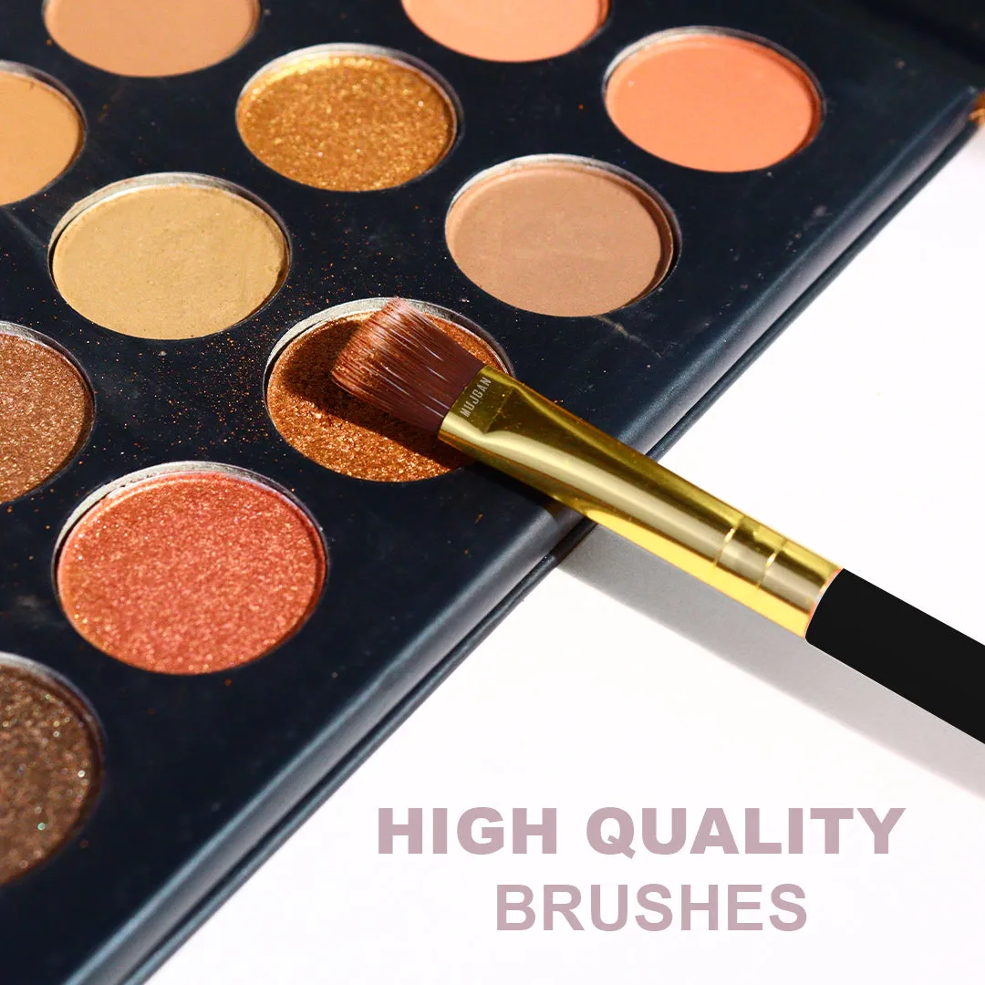 10 PCS Professional Makeup Brush Set (Black)