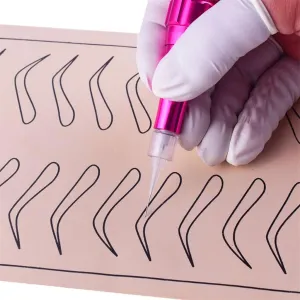 100 Pieces Microblading Permanent Makeup Needles For Tattoo Eyebrow Pen 3R