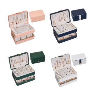 3-layer Luxury Jewelry Box, Travel Portable Jewelry Case