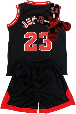 3PC Basketball Jersey Set for Youth Basketball Tank Top   Track Shorts  Socks Set #24