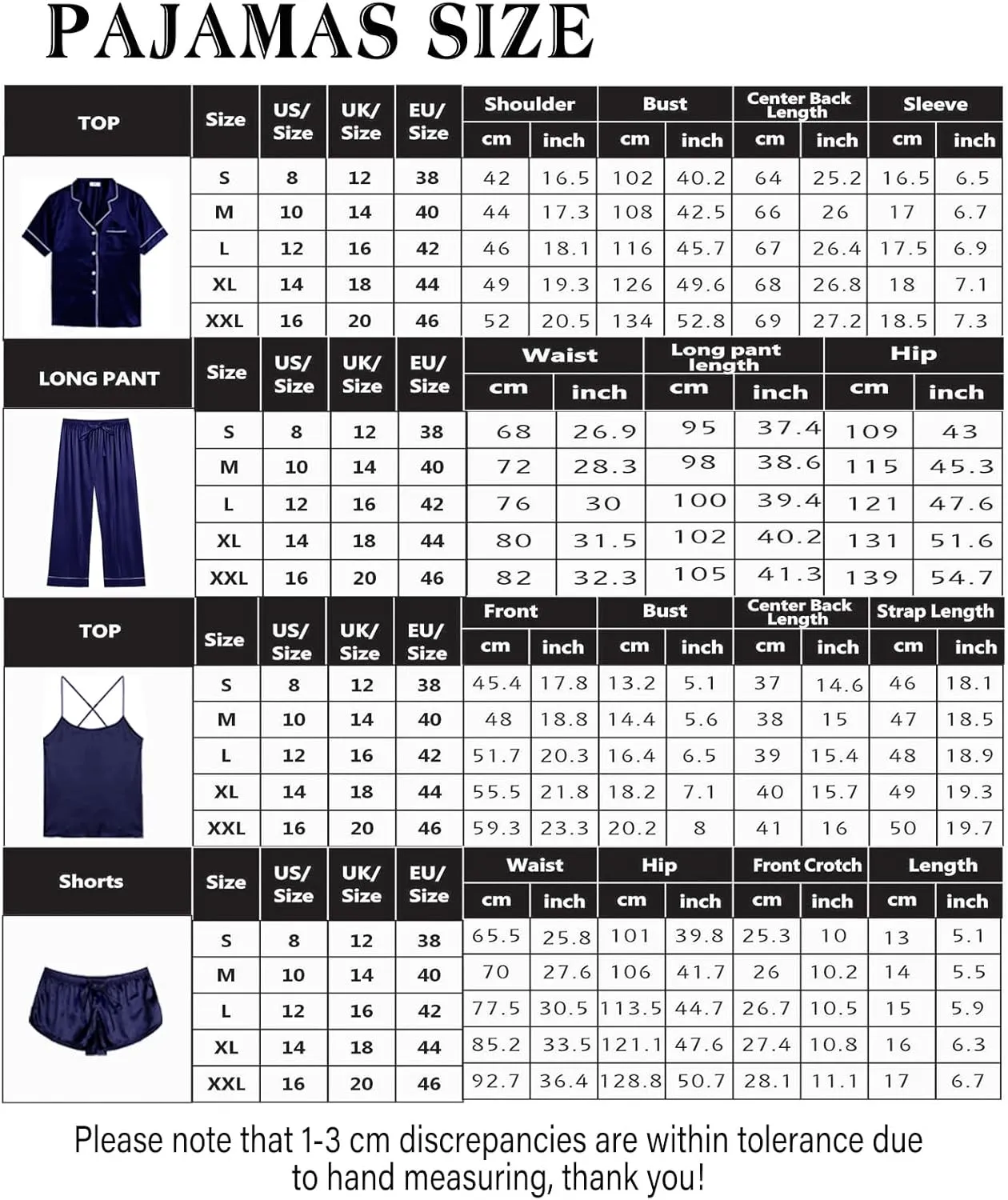 5Pcs Silk Satin Pajamas Set for Women Silky Cami Pjs Sets Sexy Lingerie Womens Pajama Sets Loungewear Sleepwear