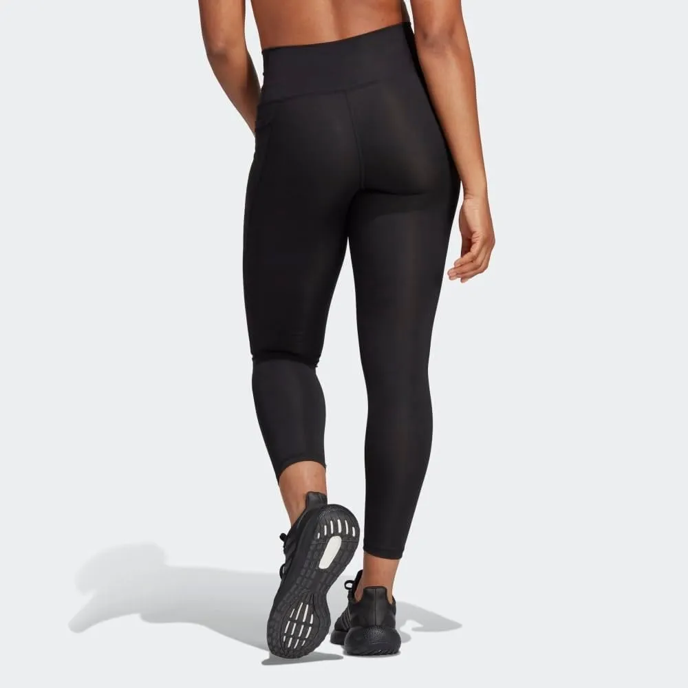 adidas Women's Optime Stash Pocket High Waisted 7/8 Tights