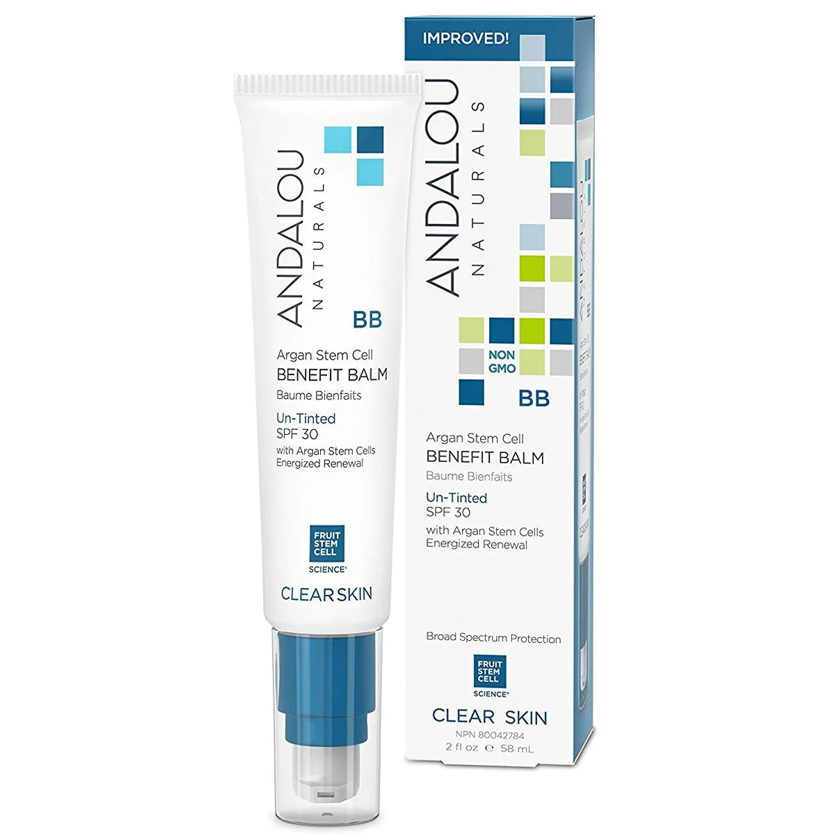 ANDALOU - Argan Stem Cell BB Benefit Balm Un-Tinted SPF 30 - 2 fl. oz. (58 ml)