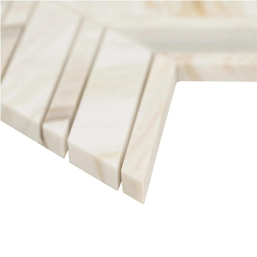 Athena Gold Chevron - Stone Tile