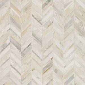 Athena Gold Chevron - Stone Tile