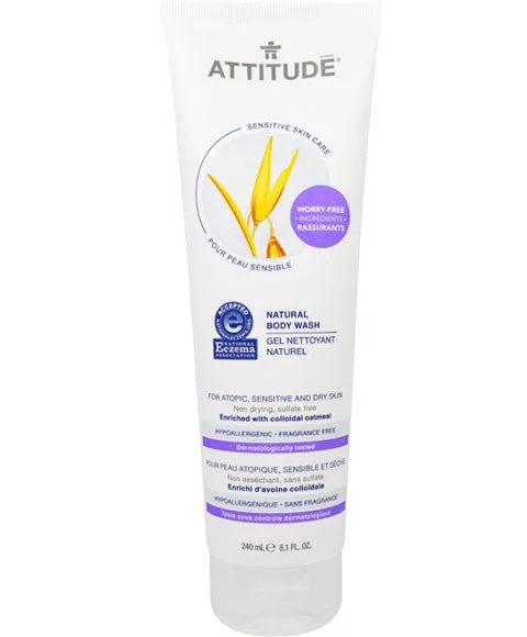 Attitude Natural Body Wash Sensitive Skin Care 240ml