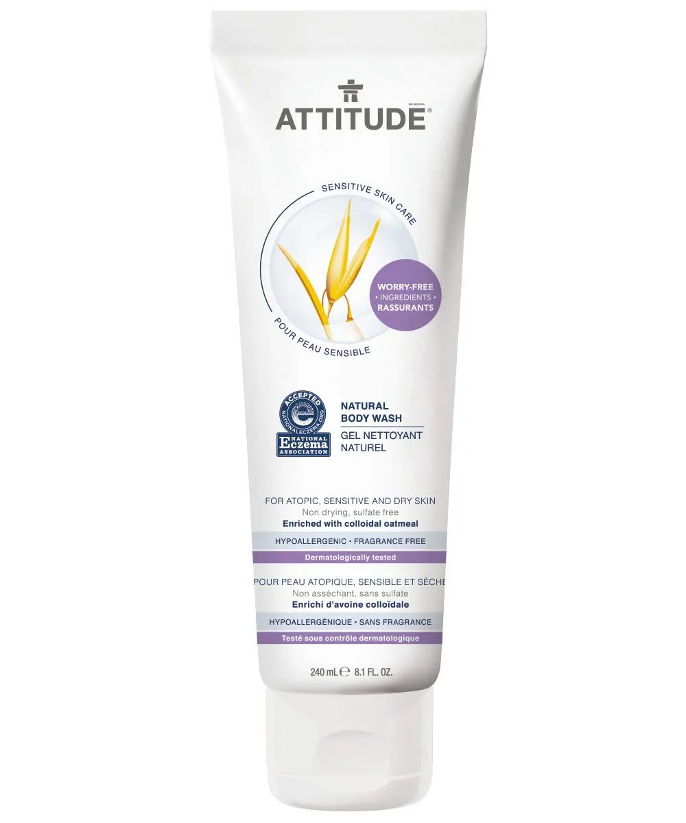 Attitude Natural Body Wash Sensitive Skin Care 240ml
