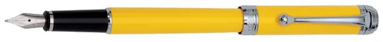 Aurora Yellow w/ Chrome Trim Fountain Pen