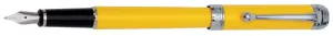 Aurora Yellow w/ Chrome Trim Fountain Pen