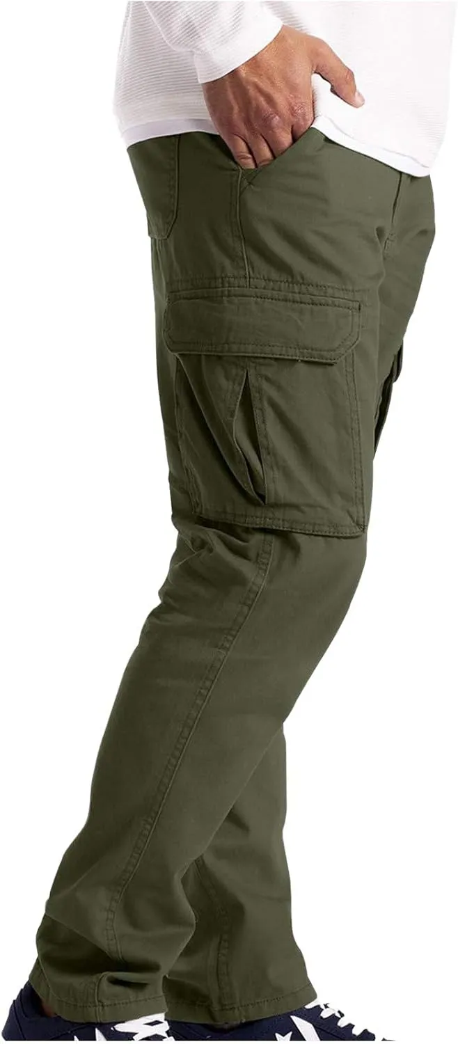 BADHUB Men's Cargo Pants Muti-Pockets Jogger Work Chino Slim Fit Casual Pants Hiking Workout Gogging Sweatpants Trousers