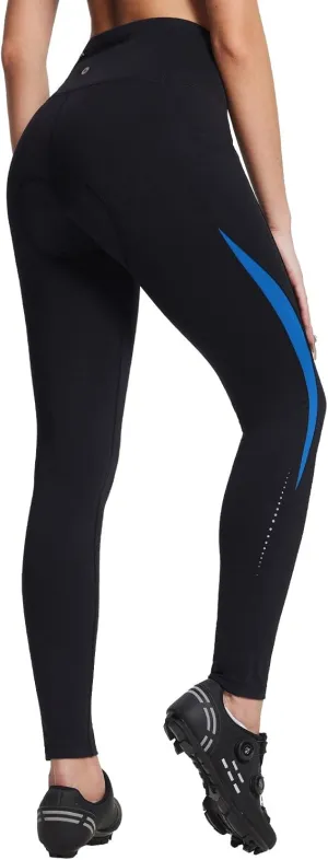 baleaf Womens Winter Cycling Pants Padded Bike Thermal Tights Fleece Lined Leggings Water Resistant Cold Weather Gel Pockets