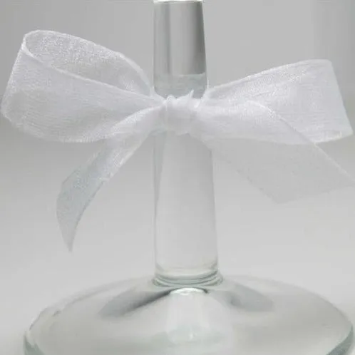 Berisfords Super Sheer Ribbon 25m - WHITE