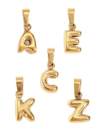 Bubble Letter Charm
