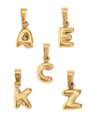 Bubble Letter Charm
