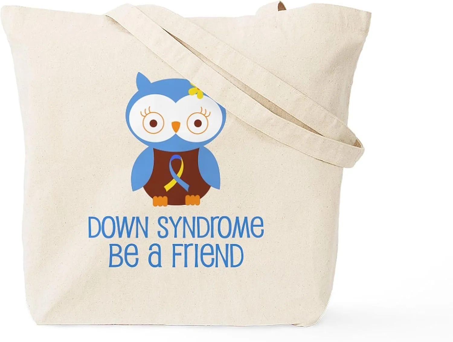 CafePress Down Syndrome Friend Tote Bag Natural Canvas Tote Bag, Reusable Shopping Bag