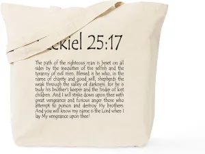 CafePress Ezekiel2517 Quote Tote Bag Natural Canvas Tote Bag, Reusable Shopping Bag