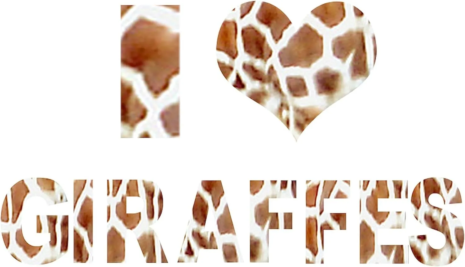CafePress I Love Giraffes Tote Bag Natural Canvas Tote Bag, Reusable Shopping Bag