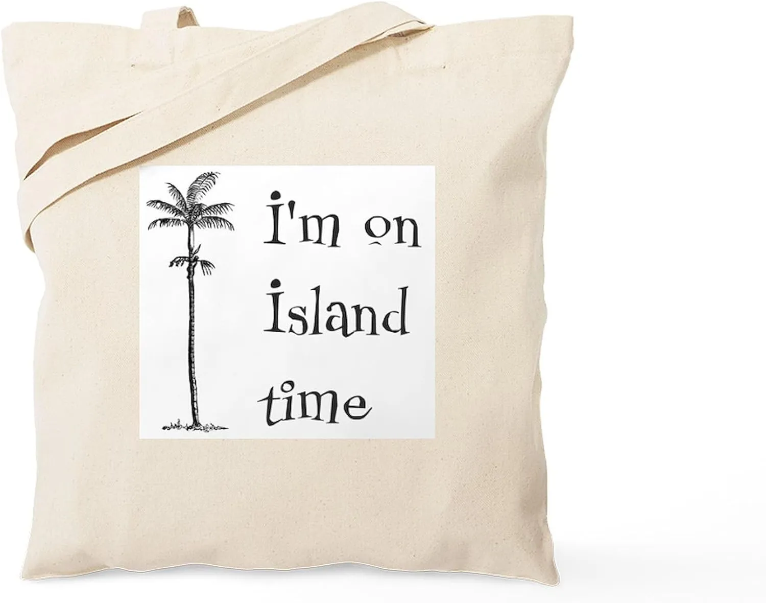 CafePress Island Time Tote Bag Natural Canvas Tote Bag, Reusable Shopping Bag