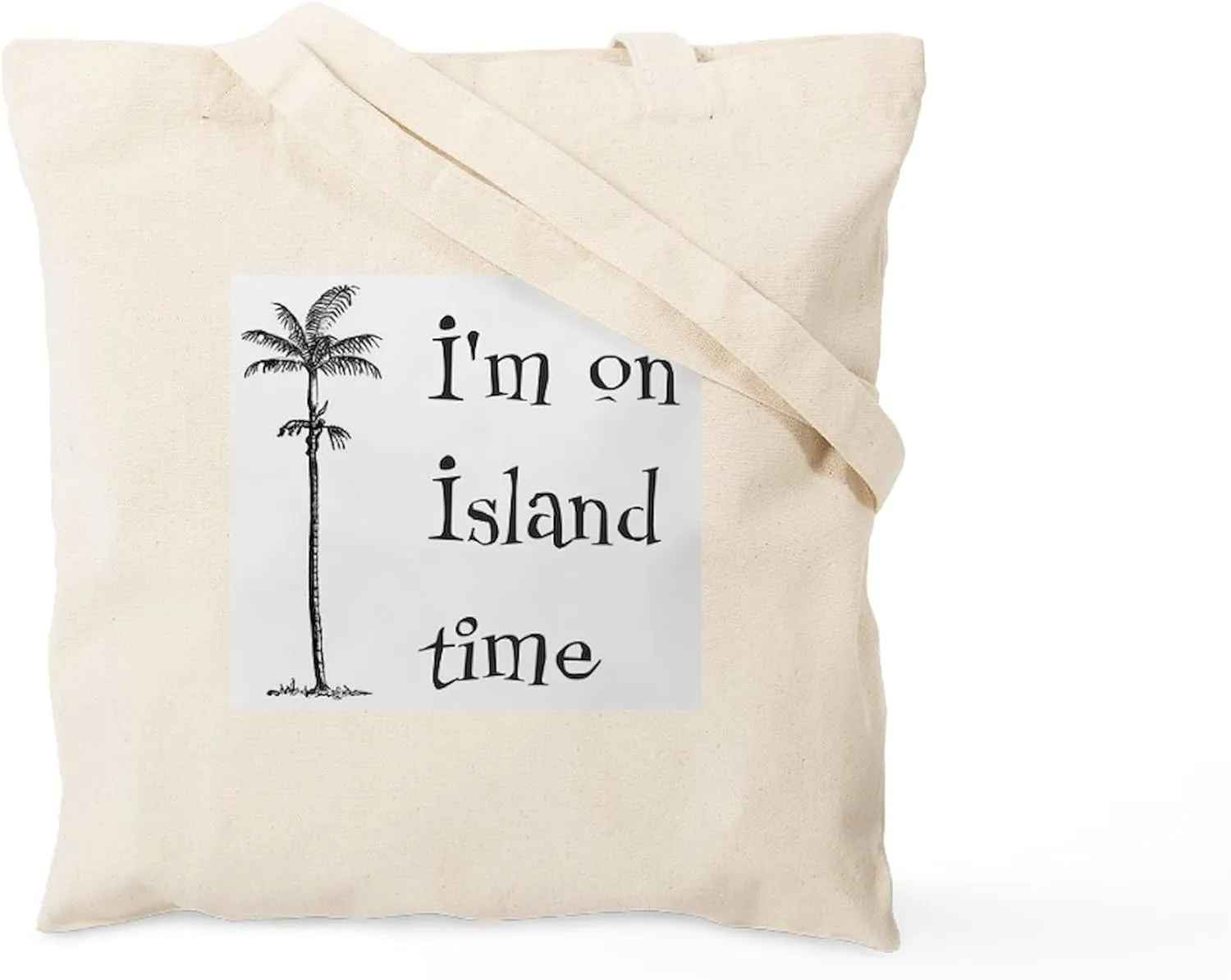 CafePress Island Time Tote Bag Natural Canvas Tote Bag, Reusable Shopping Bag