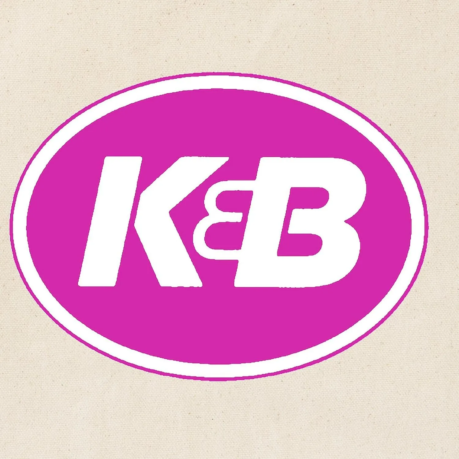 CafePress K&B Logo Tote Bag Natural Canvas Tote Bag, Reusable Shopping Bag