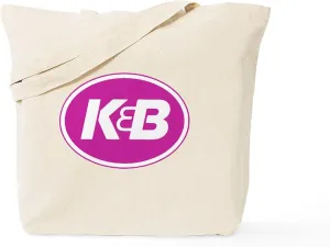 CafePress K&B Logo Tote Bag Natural Canvas Tote Bag, Reusable Shopping Bag
