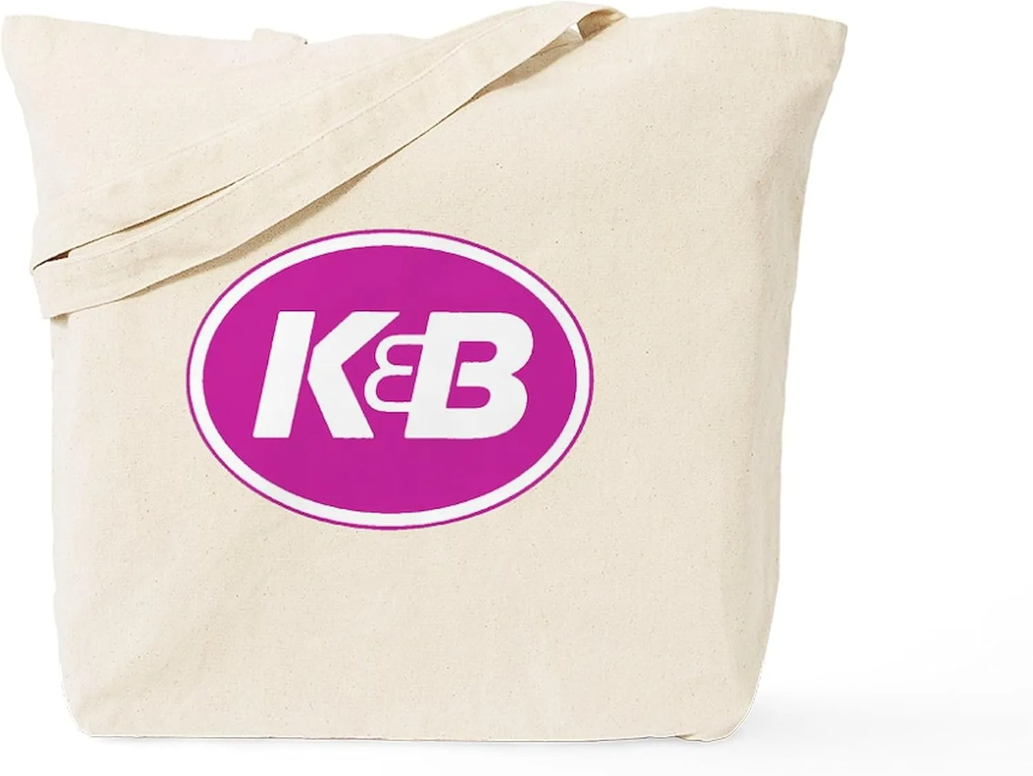 CafePress K&B Logo Tote Bag Natural Canvas Tote Bag, Reusable Shopping Bag