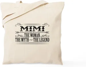 CafePress Mimi The Legend... Tote Bag Natural Canvas Tote Bag, Reusable Shopping Bag