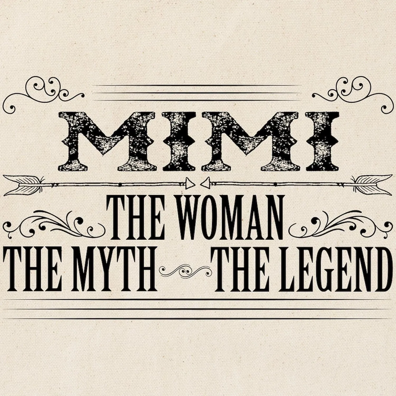 CafePress Mimi The Legend... Tote Bag Natural Canvas Tote Bag, Reusable Shopping Bag