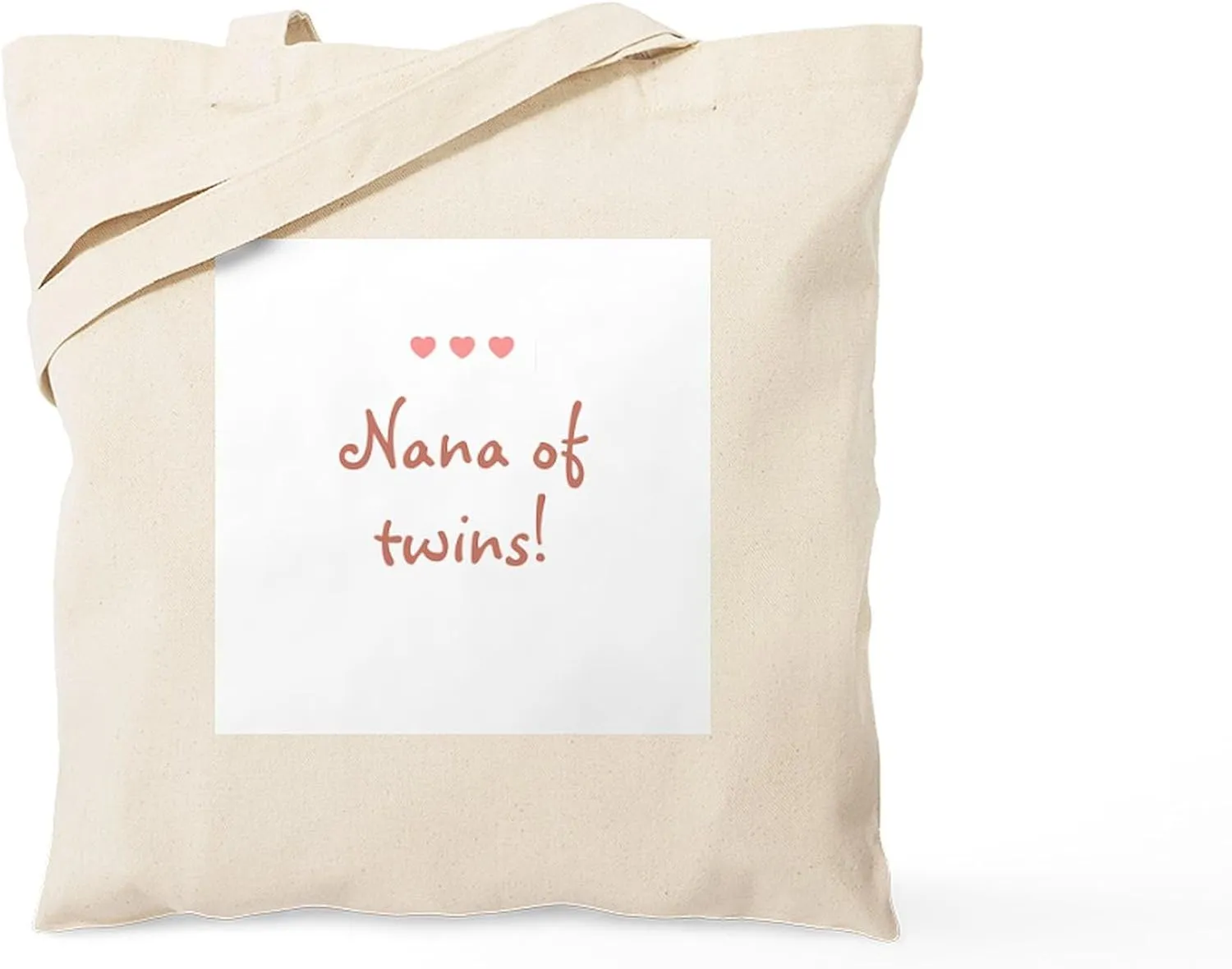 CafePress Nana Of Twins Tote Bag Reusable Natural Beige Canvas Shopping Bag