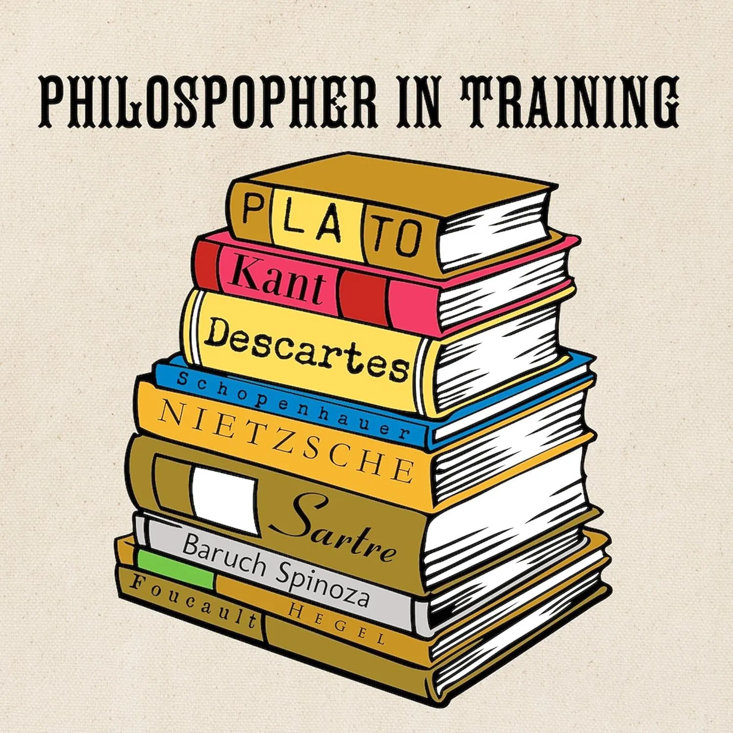 CafePress Philosopher In Training Tote Bag Natural Canvas Tote Bag, Reusable Shopping Bag