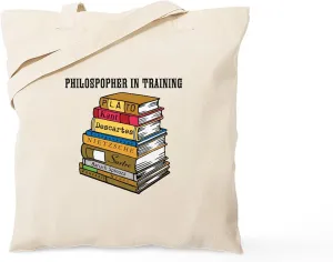 CafePress Philosopher In Training Tote Bag Natural Canvas Tote Bag, Reusable Shopping Bag