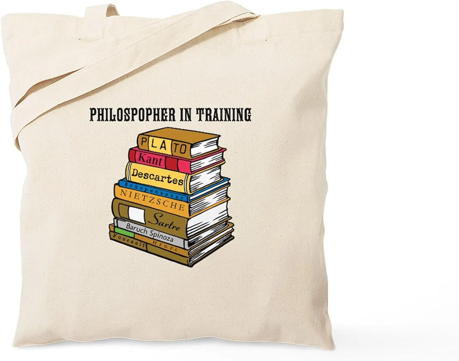 CafePress Philosopher In Training Tote Bag Natural Canvas Tote Bag, Reusable Shopping Bag
