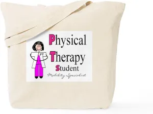CafePress Physical Therapy Tote Bag Natural Canvas Tote Bag, Reusable Shopping Bag
