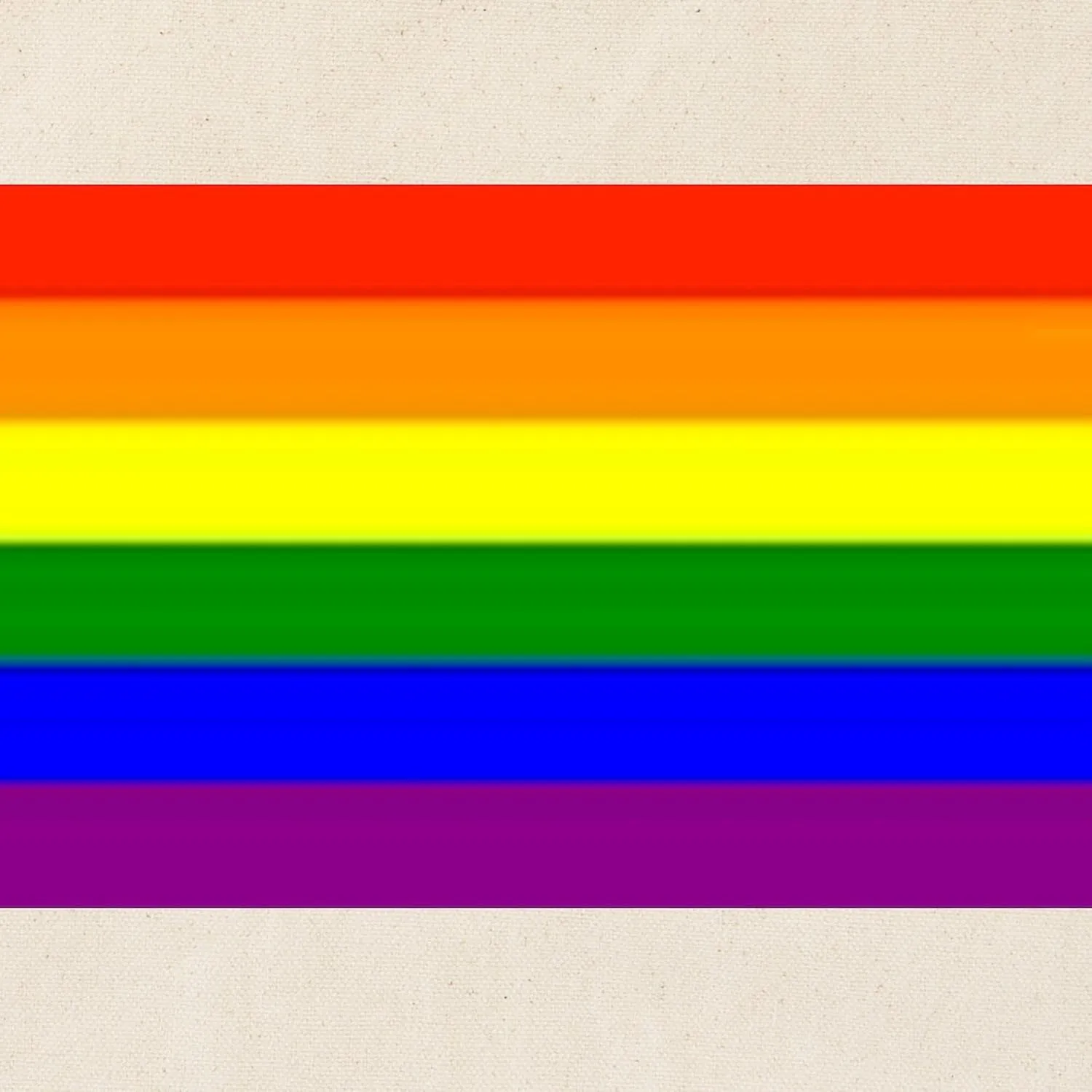 CafePress Rainbow Flag Tote Bag Natural Canvas Tote Bag, Reusable Shopping Bag