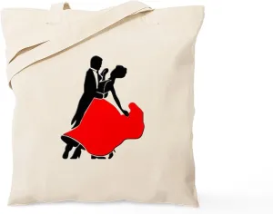 CafePress Shall We Dance Tote Bag Natural Canvas Tote Bag, Reusable Shopping Bag