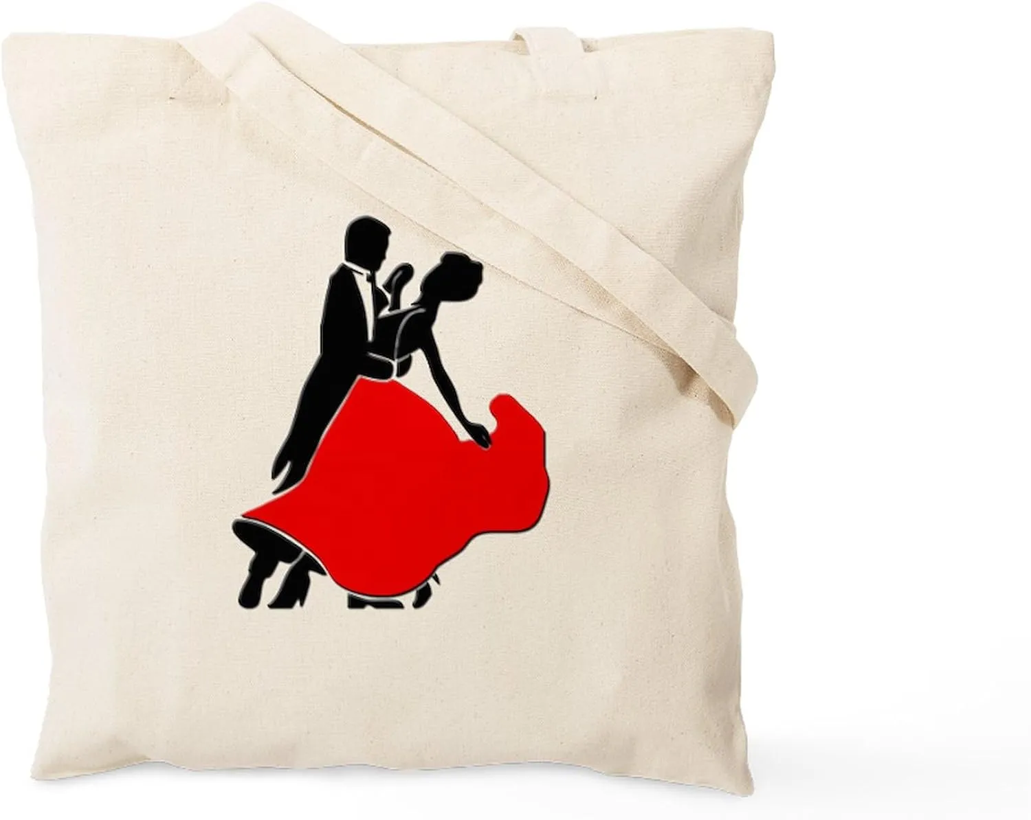 CafePress Shall We Dance Tote Bag Natural Canvas Tote Bag, Reusable Shopping Bag