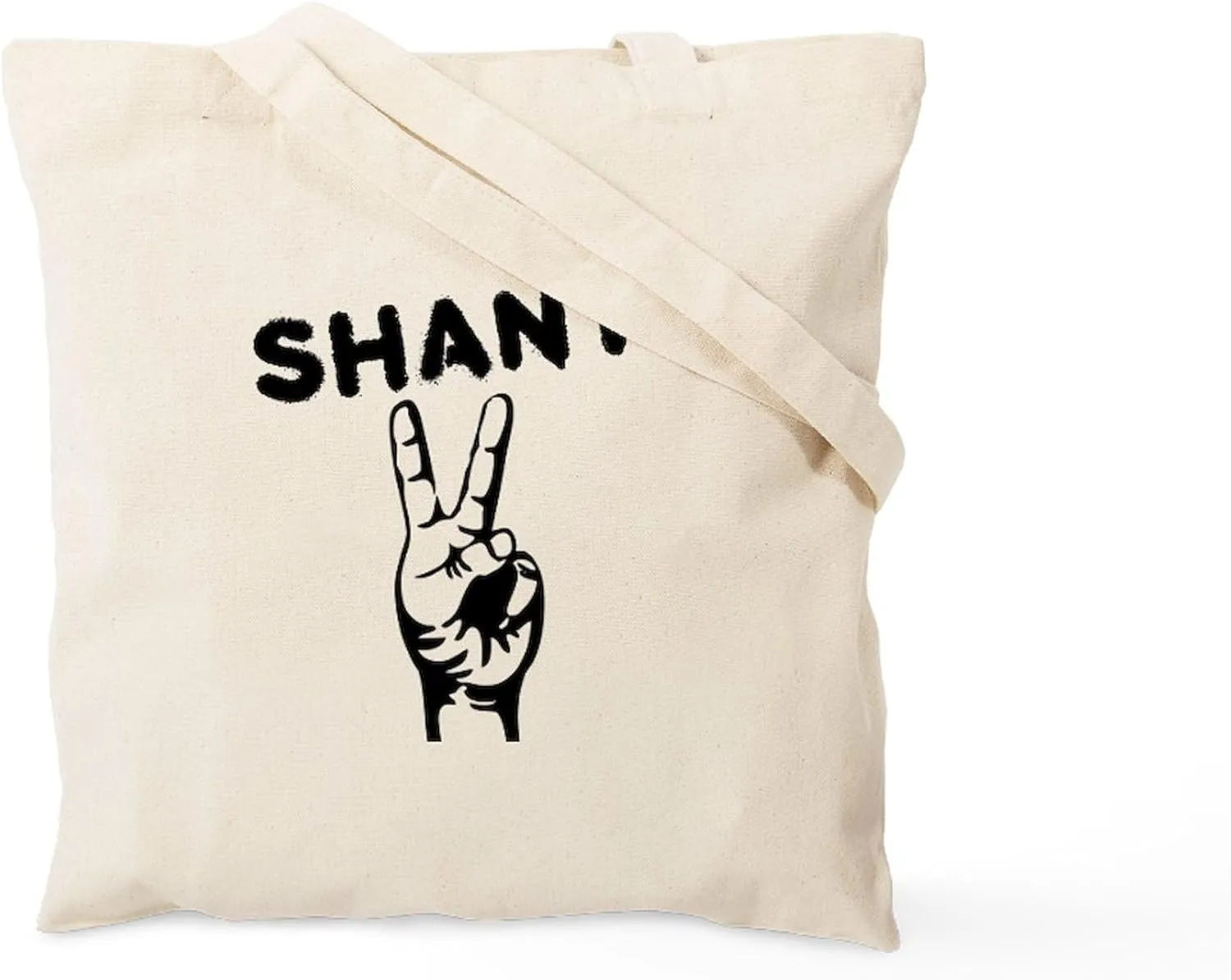 CafePress Shanti Tote Bag Natural Canvas Tote Bag, Reusable Shopping Bag