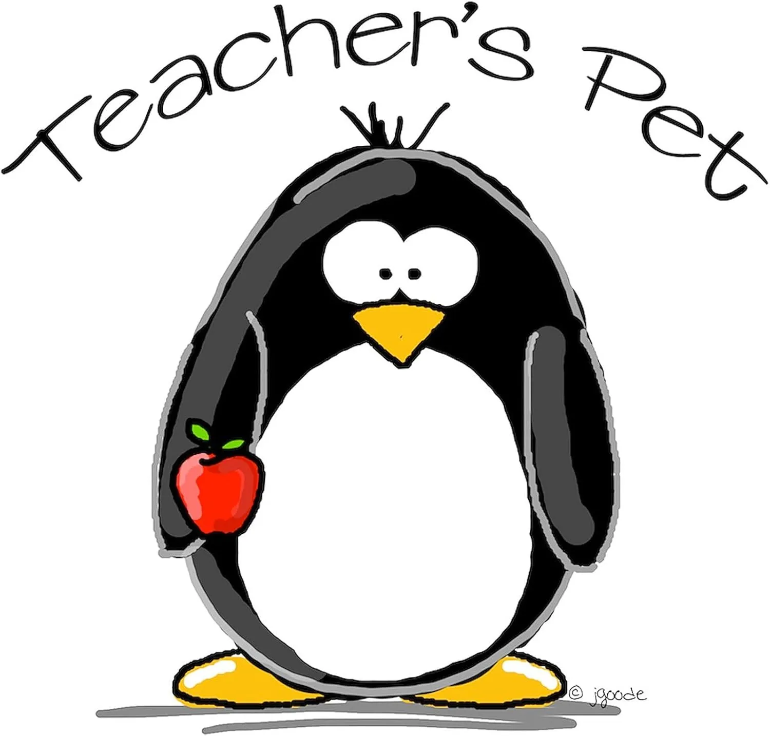 CafePress Teachers Pet Penguin Tote Bag Natural Canvas Tote Bag, Reusable Shopping Bag