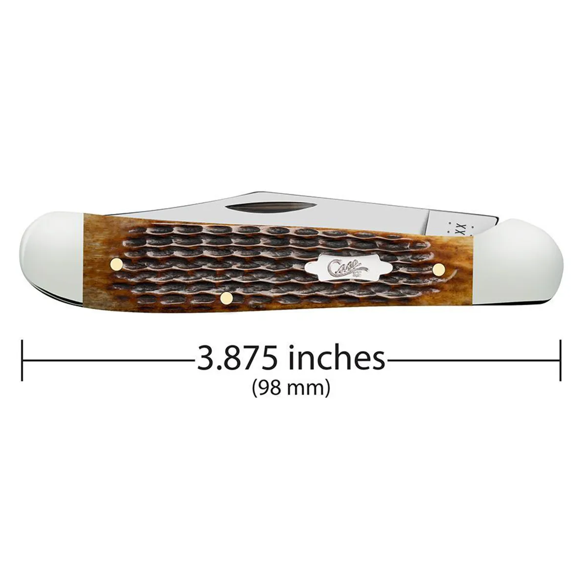 CASE KNIVES ANTIQUE BONE CORN COB JIG COPPERHEAD