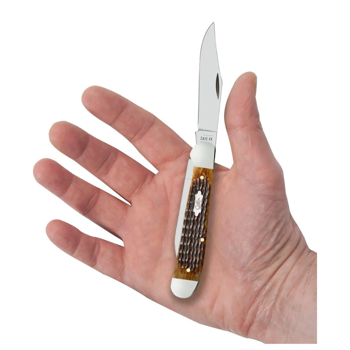 CASE KNIVES ANTIQUE BONE CORN COB JIG COPPERHEAD