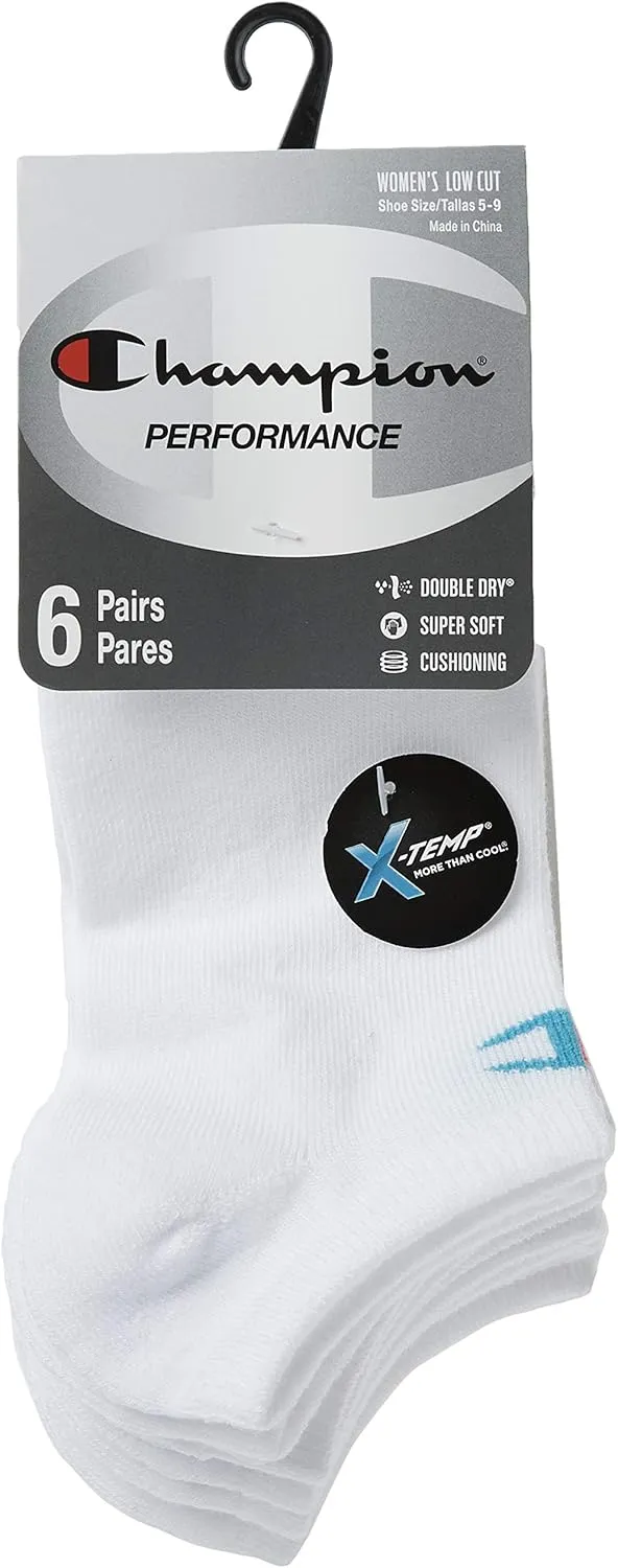 Champion Women's Low-Cut Socks, 6 Pack