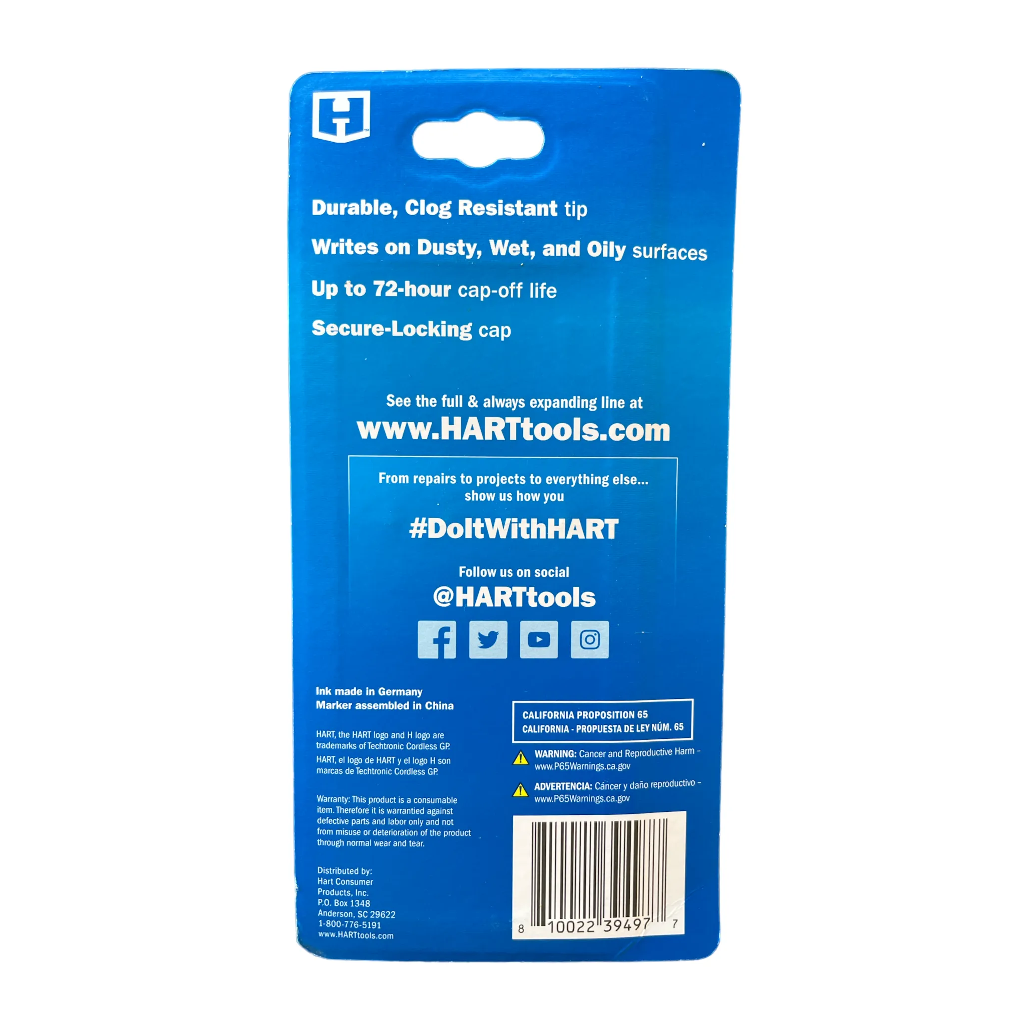 CLEARANCE HART Permanent Workshop Markers (4-Pack)