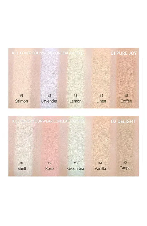 [CLIO] Kill Cover Founwear Conceal Palette (6g /0.21fl.oz)- 2Colors