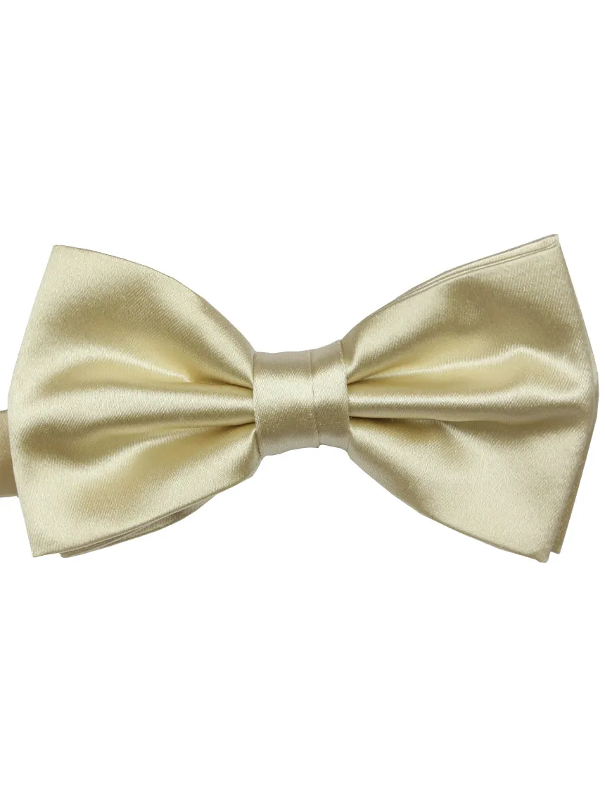 DCLIC Classic Plain Bow Tie - Champagne