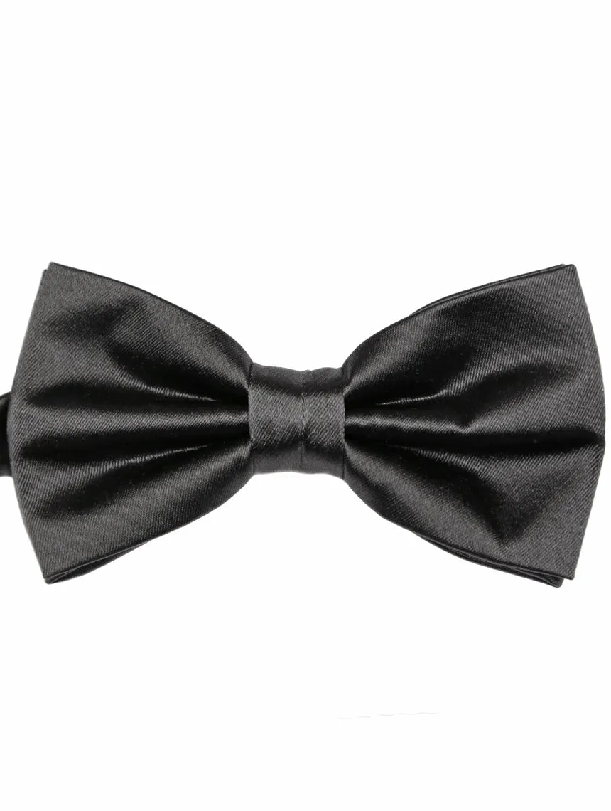 DCLIC Classic Plain Bow Tie - Charcoal