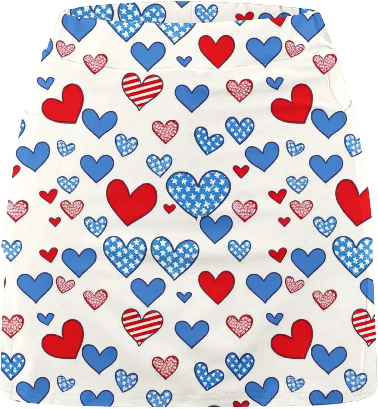 DDAPJ pyju 4th of July Tennis Skirt for Women High Waisted Athletic Skorts Running Workout Patriotic Skirts Skirted Shorts