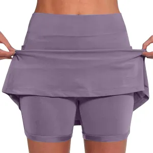 DDAPJ pyju Skorts for Women Plus Size Dressy Casual Athletic Golf Tennis Skirts 2025 Summer High Waist Skort Mini Skirt