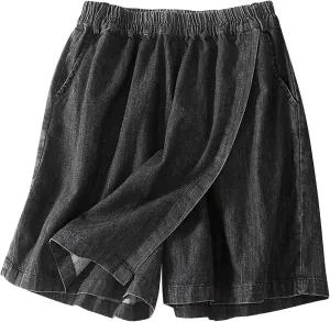 Denim Skirts for Women Trendy Casual Summer Distressed Denim Mini Skorts Y2k Going Out A Line Vintage 90s Outfits
