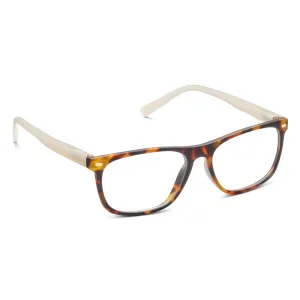 Dexter Tortoise   Tan Blue-Light Reading Glasses {clearance}