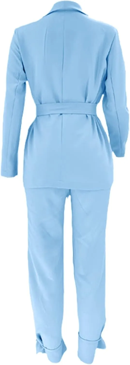 Dressy Pant Suits for Women Elegant Oversized Blazer and Suit Pants Set Causal Wedding Guests Prom Business Suits